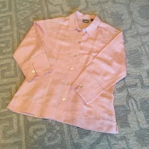 Chicos Silk/Linen Jacket